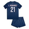 Officiële Voetbalshirt + Korte Broek Paris Saint-Germain Lucas Hernandez 21 Thuis 2024-25 - Kids